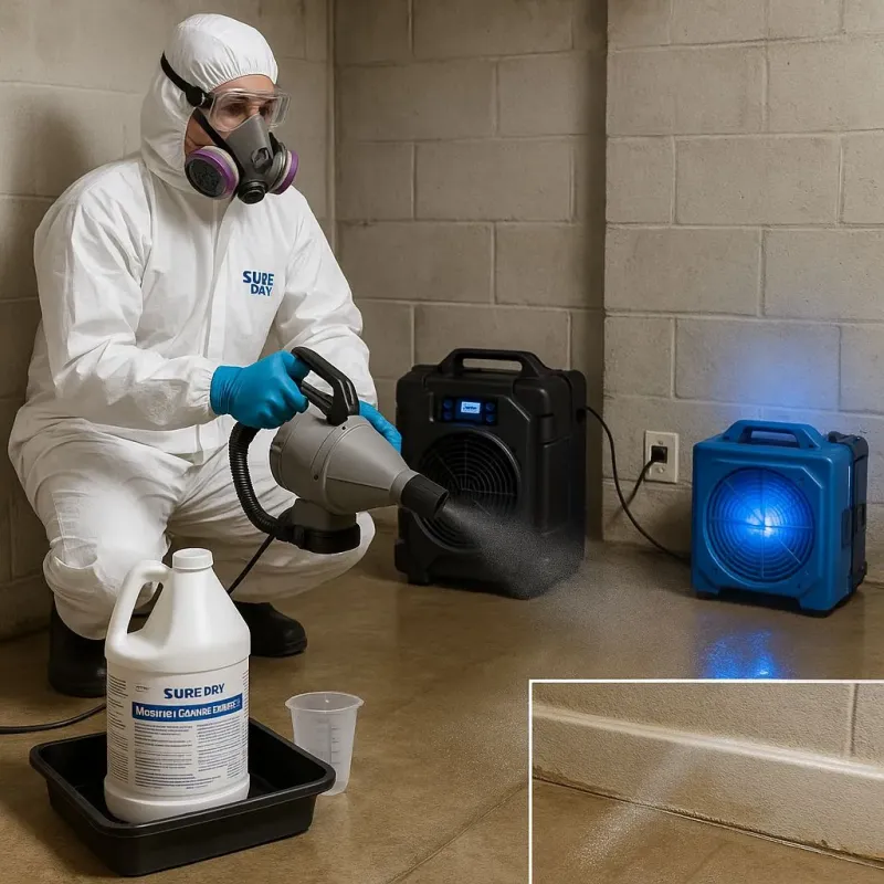Sanitization and Odor Removal process in Pearland, TX